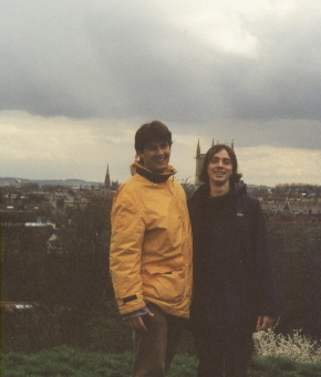 Djuri and Al on top of Castle Hill